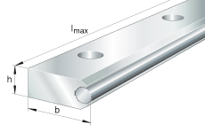 LFS32-FH-OL - Laufrollentragschiene einseitig