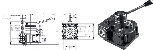 Polygon-Schwenkhalter PRECITOOL,