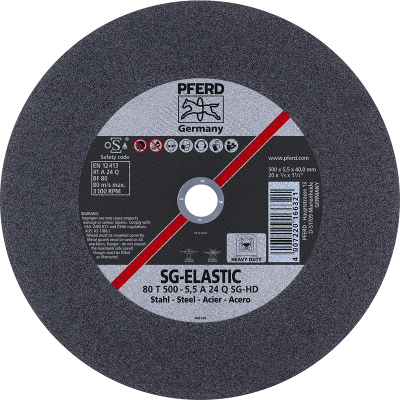 PFERD 66325040 Trennscheibe 80 T 500-5,5 A 24 Q SGP HD STEEL/40,0