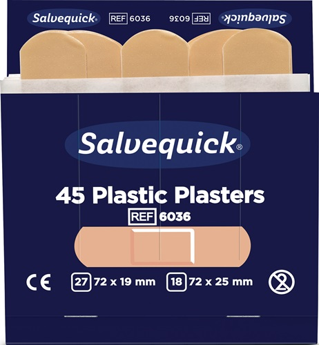 4000386489 SALVEQUICK Pflasterstrips Salvequick wasserfest 6