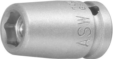 Kraft- Steckschlüsseleinsatz mit Magnet 1/4