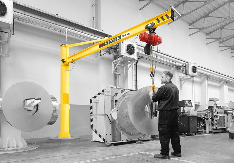 Wand-Schwenkkran-PW 500 kg 5000 mm Vetter Krantechnik