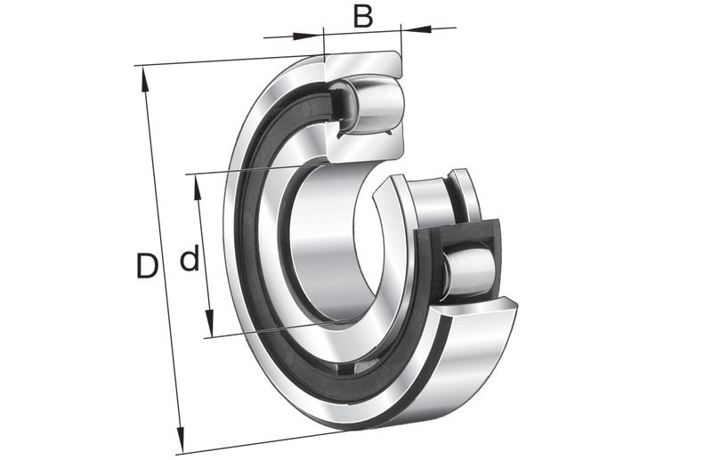 20304-TVP FAG Tonnenlager, Kunststoffkäfig