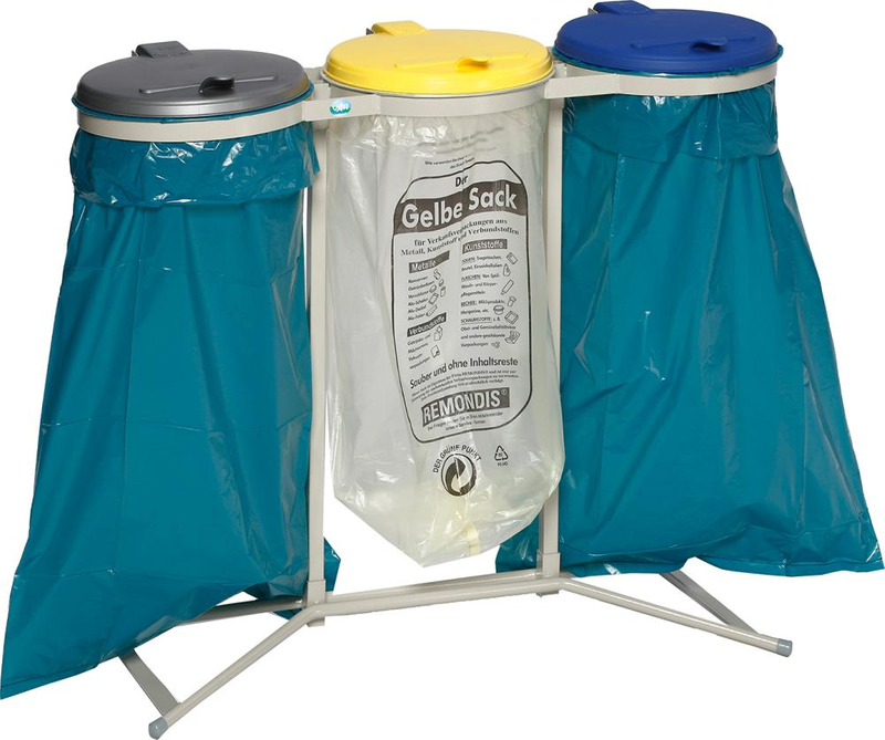 Abfallsammler VAR,  3x120 l verz. stationär H980 mm VAR