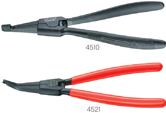 Montagezange KNIPEX, für Sprengringe auf Wellen