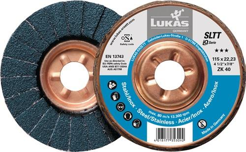 4000840322 LUKAS Fächerscheibe SLTT ZK Ø 125 mm Körnung 60