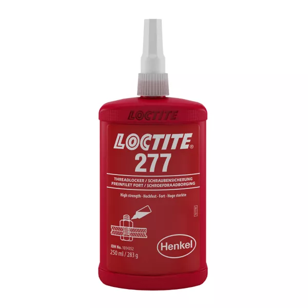 LOCTITE 277 250ml Flasche LOCTITE® 277 Schraubensicherung hochfest, rot