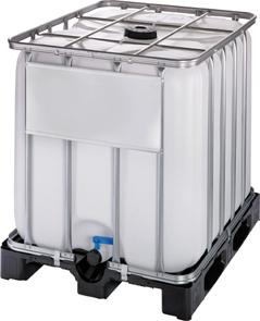 Container NEUTRAL,  1000 l Standardmit Kunststoffpalette WERIT