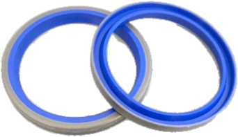 AM54-57,15x69,85x7,93/7,93 TPU Abstreifer AM54 mit Metall, TPU95 blau