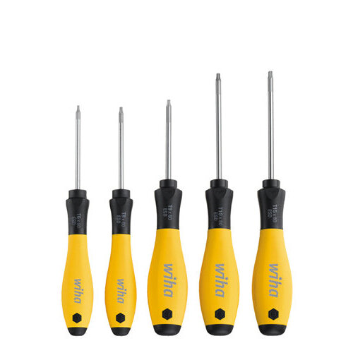 Wiha Schraubendreher Set SoftFinish® ESD TORX® 5-tlg. (27253)