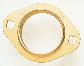 PFT 52 SKF Flanschlagergehäuse PFT..oval, 2-Loch Stahlbl.