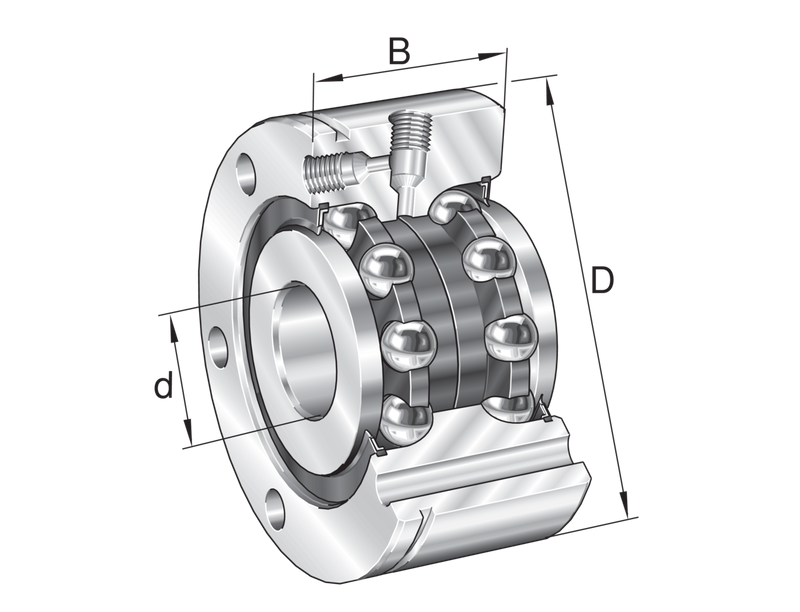 ZKLF3590-2Z-XL INA Axial-Schrägkugellager ZKLF, zweireihig