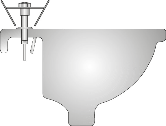 316500 Standhahnmutterschlüssel 260 mm