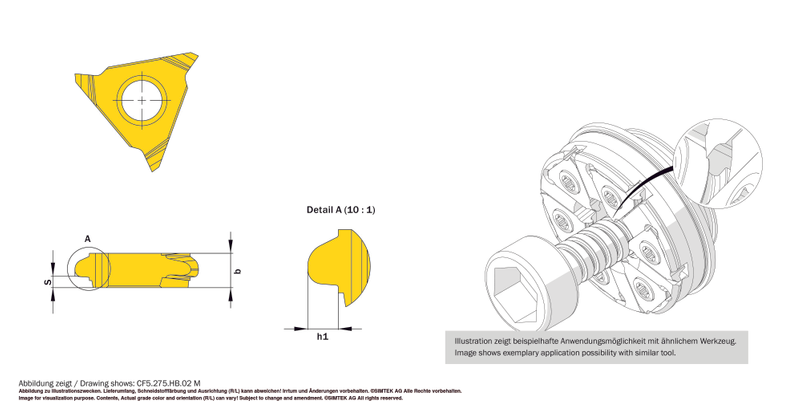 simcut F5 Wendeschneidplatte - AS3T | eShop by knapptools GmbH & Co KG