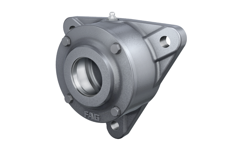 F507-B-L FAG Flanschlagergehäuse, dreieckig, durchg. Welle