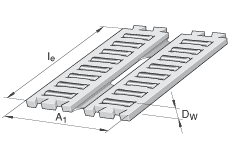 FF3555-ZW - Flachkäfig Nadelrolle