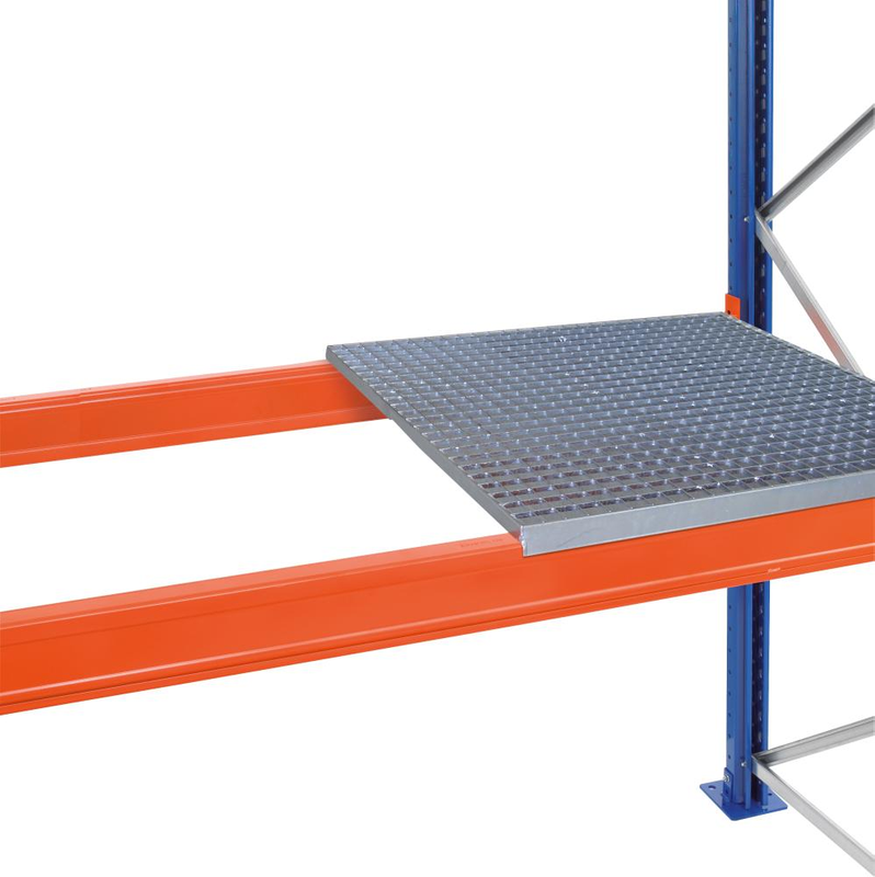 Gitterrost SCHULTE,  aufgelegt für L1825xT1100 mm verzinkt Fachlast 2000kg/Ebene