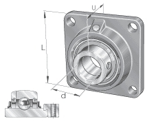 RCJ 50-N-FA125 - Flanschlagergehäuseeinheit