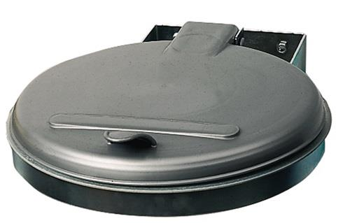 9000466312 VAR Abfallsammler B400xT510mm 120 l Deckel silber