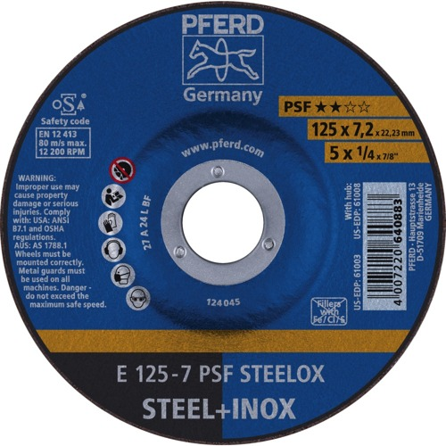PFERD Schruppscheibe E 125-4,1 PSF STEELOX