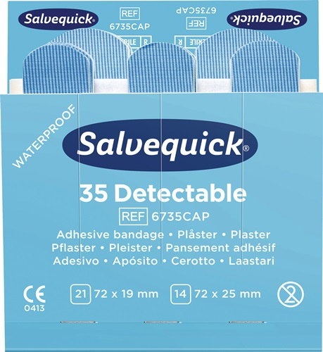 4000386491 SALVEQUICK Pflasterstrips Salvequick detectable 6