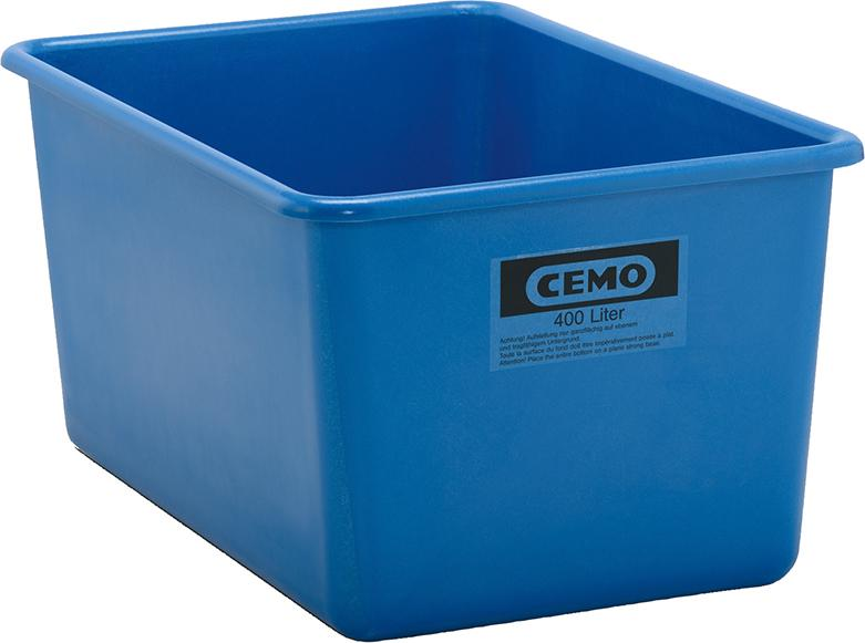 Rechteckbehälter CEMO,  400 Liter blau