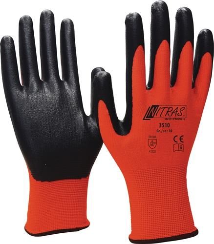 4000371246 NITRAS Handschuhe Nitril Foam Größe 10 rot/schwarz