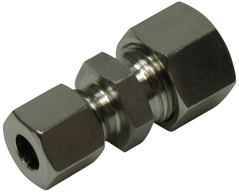 Racc 24° réduit équipé URA L 18/10 INOX