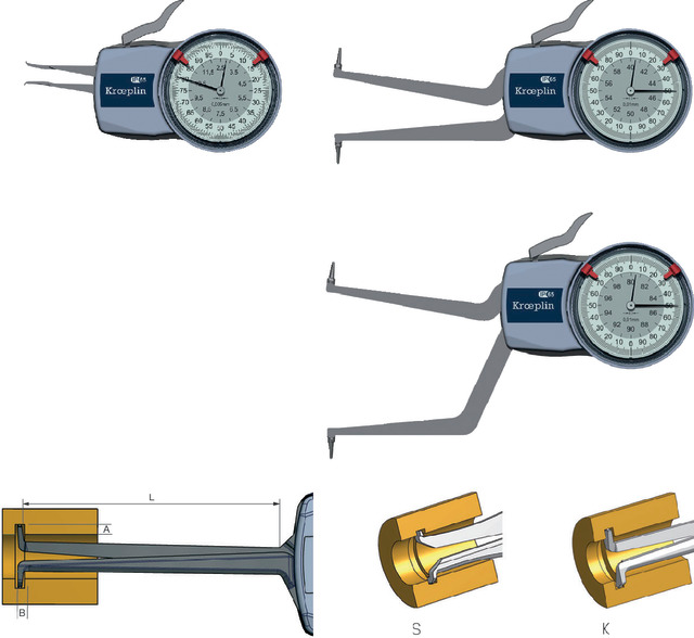 Innenschnelltaster KROEPLIN, analog INTERTEST
