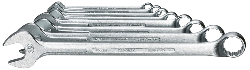 GEDORE 6011950 / 1 B-080 Ring-Maulschlüssel-Satz 8-tlg 8-19 mm