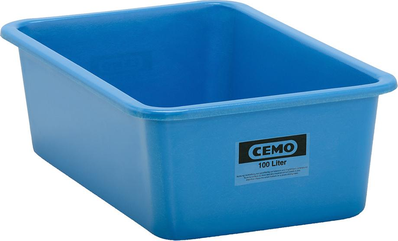 Rechteckbehälter CEMO,  100 Liter blau