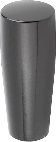 KONUSGRIFF FESTSTEHEND GR.1 D=M08, D1=17, FORM:C, DUROPLAST SCHWARZ HOCHGLANZPOLIERT