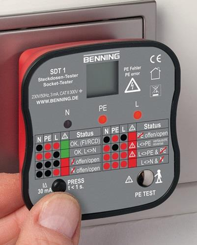 4000828811 BENNING Steckdosentester SDT 1 zur Prüfung von