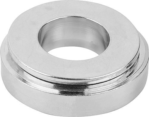 KUGEL-AUSGLEICHSSCHEIBE, D1=20, D2=45, STAHL 1.7225 BLAU-PASSIVIERT