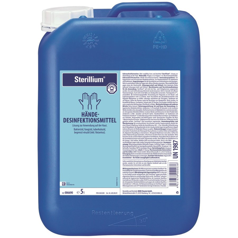 STERILLIUM 5l Kanister Sterillium® Händedesinfektionsmittel 5l Kanister