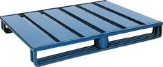 Stahlflachpalette NEUTRAL,  B1200xT800xH125 mm RAL 5010 Traglast 2000kg