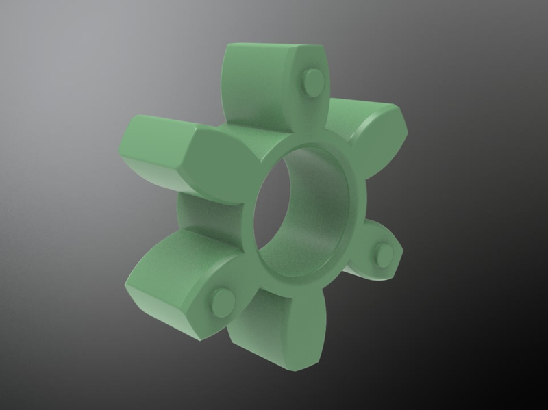 ROTEX-GS13-ZAHNKRANZ-64SH KTR Zahnkranz 64 Sh-D-GS grün Innen Ø10+0,2