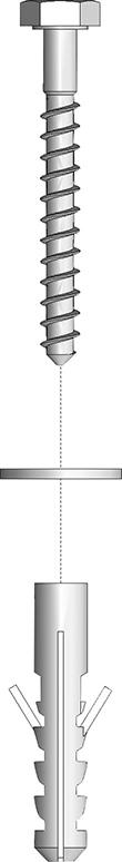 Bodenverankerungsset NEUTRAL,  ZW49verz. komplett