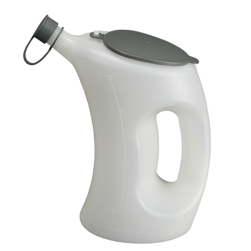 Messbecher mit Deckel PE 2l weiß transparent