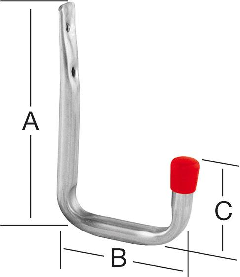 Wandhaken Typ 2 18 X 1 mm Stahlr.