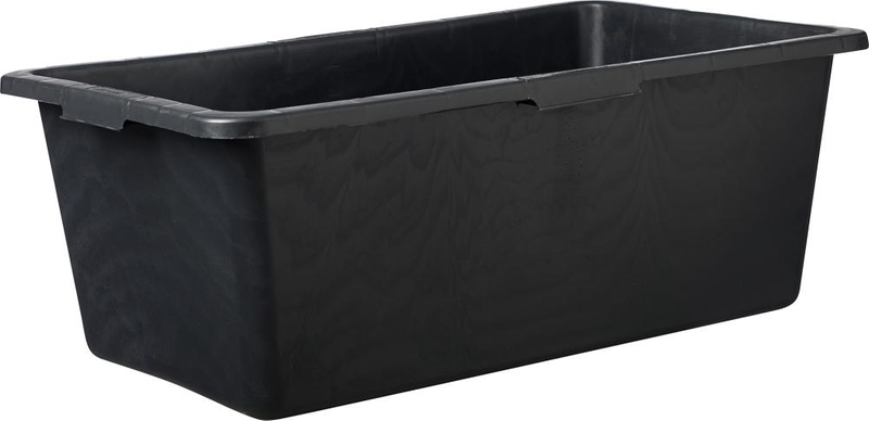 Mörtelkasten 90L schwarz eckig, L-Skala