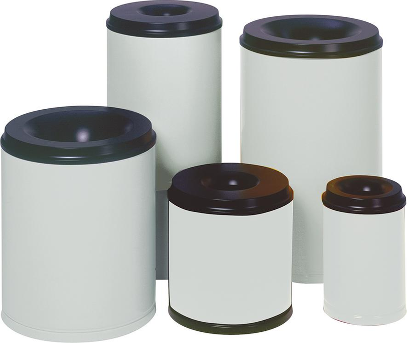 Papierkorb VAR,  110 l grau selbstlöschend VAR