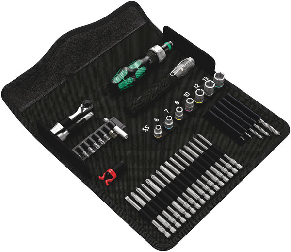 WERA Bits-Sortiment, Kraftform Kompakt H 1 Holz