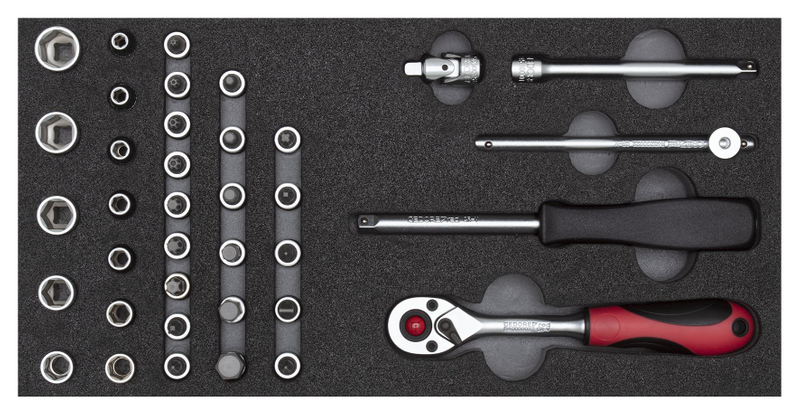 6-teiliges SAE Schraubenschlüssel-Set – Flexibler Kopf, Offenes Ende, Größen 3/8" Bis 3/4"