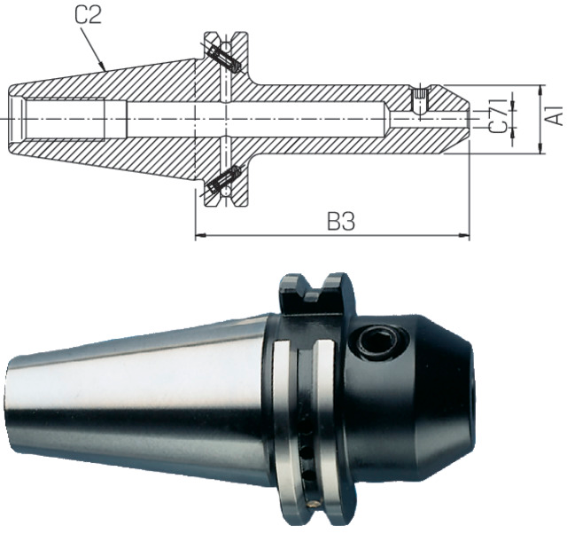 Weldon-Spannfutter PREMUS, DIN 69871 Form AD/AF überlang G2,5 25.000 1/min