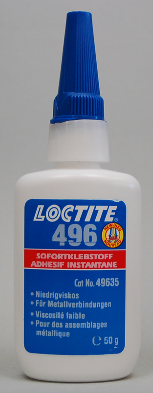 Colle instantanée CA (Cyan-Acrylate) 496 50GR