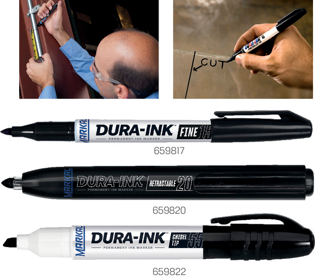 Permanentmarker LACO MARKAL, Schnittbreite 1,5 mm, einziehbar