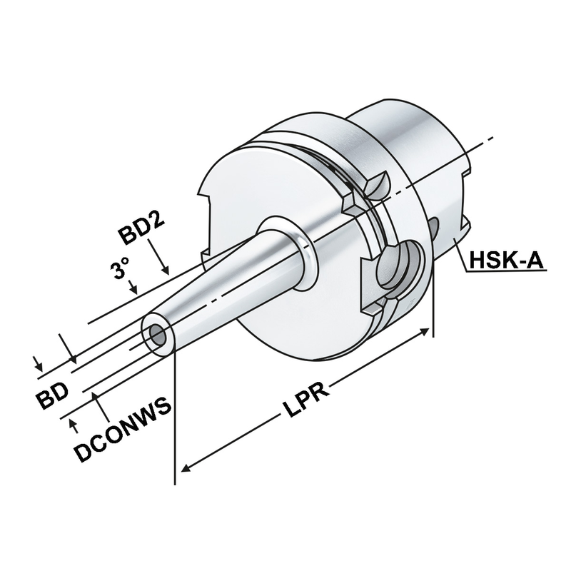 Fräschuck HSK-E50 DIN 69893-5 FORM E – GJS Verktyg Fräschuck HSK-E50 DIN 69893-5 FORM E – GJS Verktyg