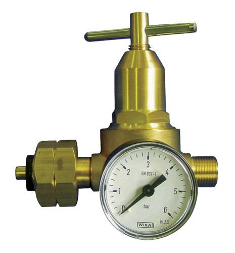 4000872107 KAYSER Propankleindruckregler mit Manometer 0,5 -
